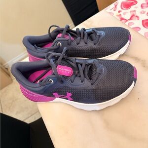 Under Armour Women's Gray and Pink Athletic Shoes